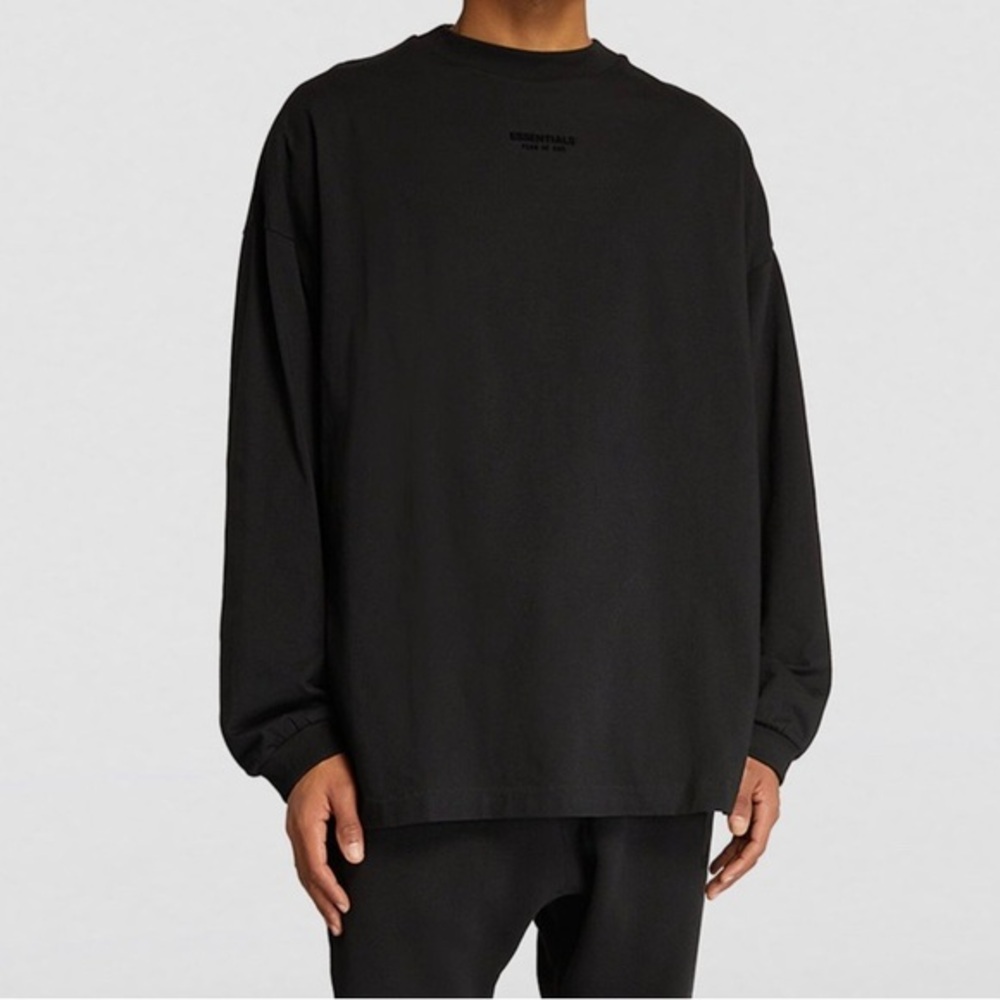 FEAR OF GOD ESSENTIALS Logo-Print Long-Sleeve T-shirt